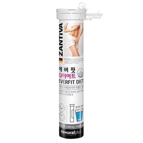 Viên Sủi Giảm Cân Zantiva Everfit Diet Cao Cấp - Hỗ Trợ Đốt Cháy Mỡ Thừa, Ngăn Hấp Thụ Tinh Bột, 20 Viên Nhập Khẩu Từ Đức 872791