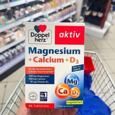 Magnesium + Calcium + D3 Đức - 40v