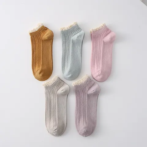 SÉT 10 đôi tất vớ nữ cổ bèo Vintaga nhiều màu