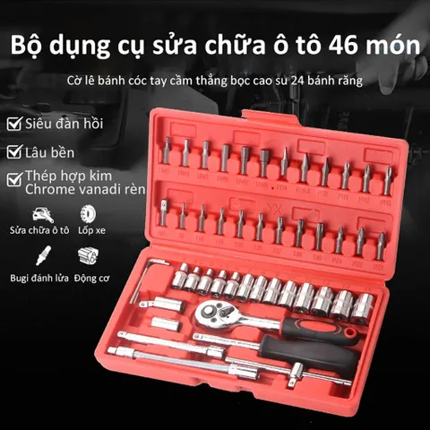 Bộ Tua Vít Sửa Chữa 46 Món - Dụng Cụ Hữu Ích Giúp Bạn Sửa Chữa Xe Máy,Xe Đạp,Ô Tô 