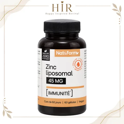 Nat&Form Zinc Liposomal 60 Viên – Kẽm Liposomal 15mg Hỗ Trợ Miễn Dịch