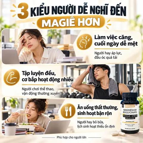 Nat&Form Magnesium Bisglycinate 90 Viên – Magie Hữu Cơ 300mg