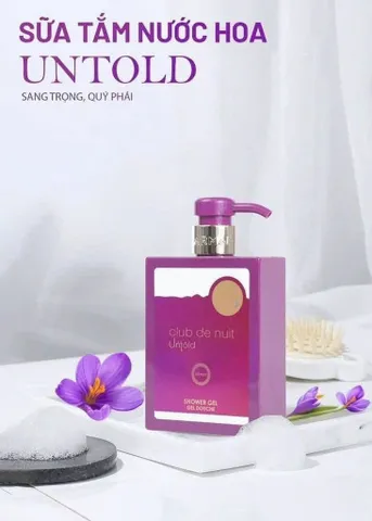 ✨ Sữa tắm Club Untold chính hãng 360ml lưu hương thơm sang trọng, dưỡng da mịn màng