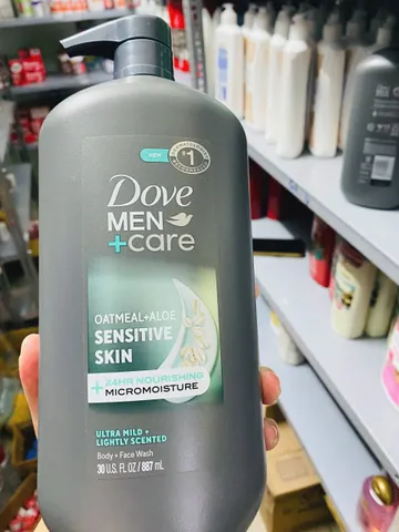 🚿 Sữa tắm Dove Men+Care Body & Face Wash Sensitive Skin dịu nhẹ cho da nhạy cảm 887ml