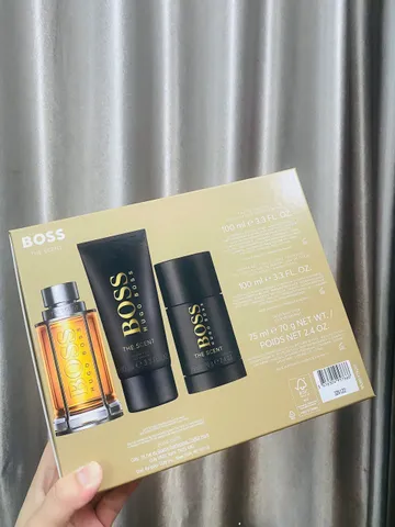 ✨ Set Nước Hoa Hugo Boss The Scent EDT Nam Tính Lưu Hương Lâu (100ml + Lăn 75ml + Sữa Tắm 100ml)