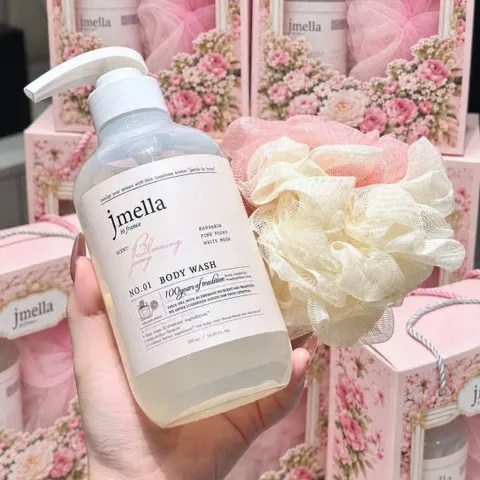 🌸 Set Sữa Tắm Jmella No5 Sparkling Rose 500ml Dưỡng Da Thơm Lâu Chính Hãng Cao Cấp