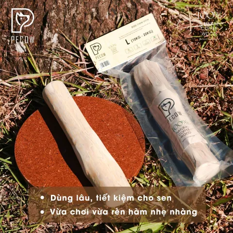 (Size L) Thanh gỗ gặm cho thú cưng từ gỗ cà phê - Giảm căng thẳng và lo âu