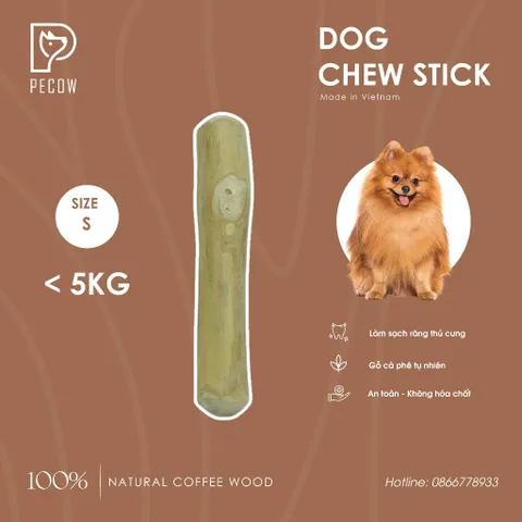 Chew Stick - Xương gặm cho chó bằng gỗ cà phê tự nhiên S / Giảm căng thẳng và lo âu