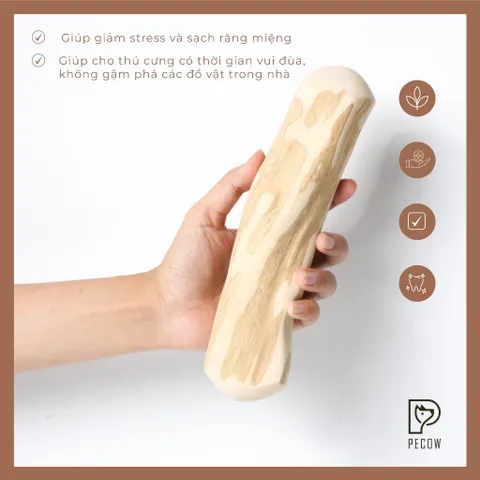 Chew Stick - Xương gặm cho chó bằng gỗ cà phê tự nhiên XL / Giảm căng thẳng và lo âu