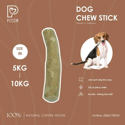 Chew Stick - Xương gặm cho chó bằng gỗ cà phê tự nhiên M / Giảm căng thẳng và lo âu