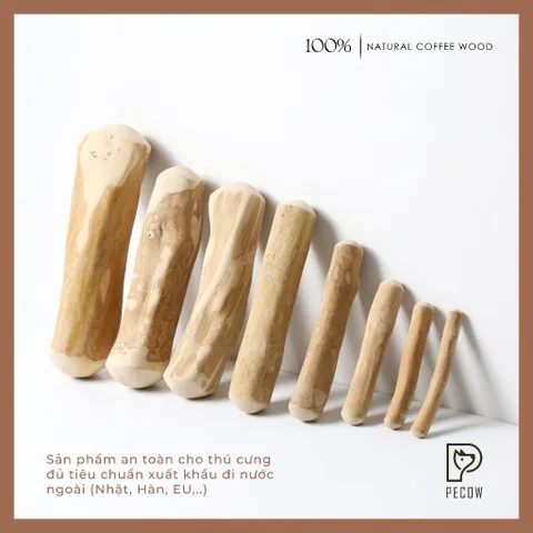 Chew Stick - Xương gặm cho chó bằng gỗ cà phê tự nhiên L / Giảm căng thẳng và lo âu