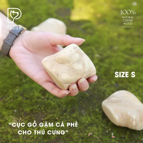 Cục gỗ gặm cà phê cho thú cưng đủ kích thước - Chăm sóc răng miệng, Giảm căng thẳng