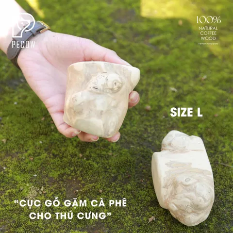 Cục gỗ gặm cà phê cho thú cưng đủ kích thước - Chăm sóc răng miệng, Giảm căng thẳng