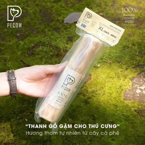 Thanh gỗ gặm đủ kích thước cho thú cưng từ gỗ cà phê - Giảm căng thẳng và lo âu