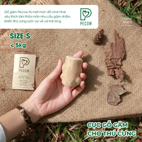 Cục gỗ gặm PeCow - Vệ sinh răng miệng, giảm căng thẳng cho thú cưng