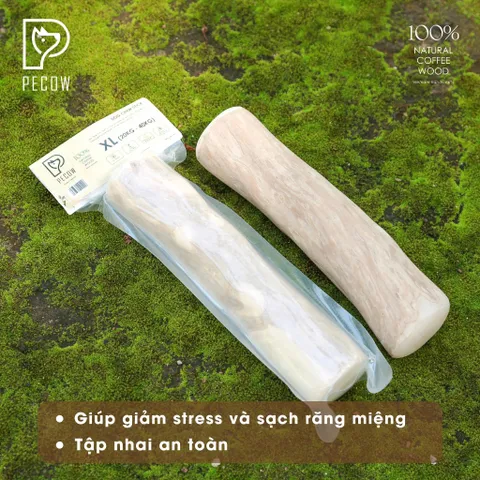 Thanh gỗ gặm đủ kích thước cho thú cưng từ gỗ cà phê - Giảm căng thẳng và lo âu