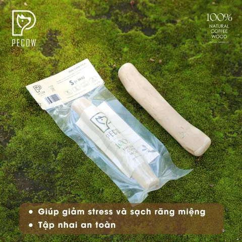 (Size S) Thanh gỗ gặm cho thú cưng từ gỗ cà phê - Giảm căng thẳng và lo âu