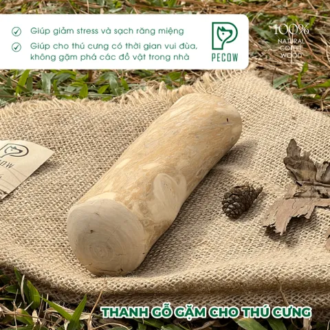 Thanh gặm cho chó bằng gỗ cà phê tự nhiên L - Giảm căng thẳng và lo âu cat toys