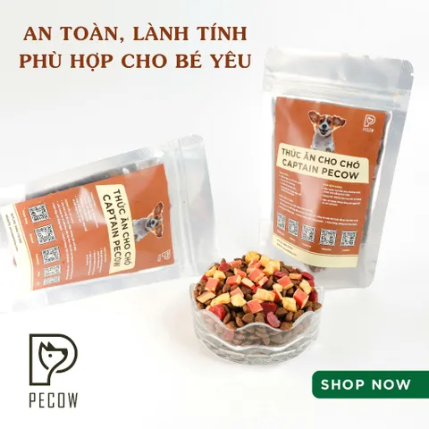 (Túi 100G) Hạt Dinh Dưỡng Cho Chó Captain Pecow - Ngon miệng – Bổ dưỡng – Dễ tiêu hóa