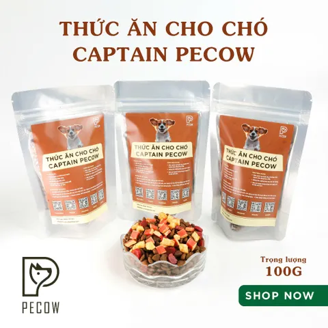 (Túi 100G) Hạt Dinh Dưỡng Cho Chó Captain Pecow - Ngon miệng – Bổ dưỡng – Dễ tiêu hóa
