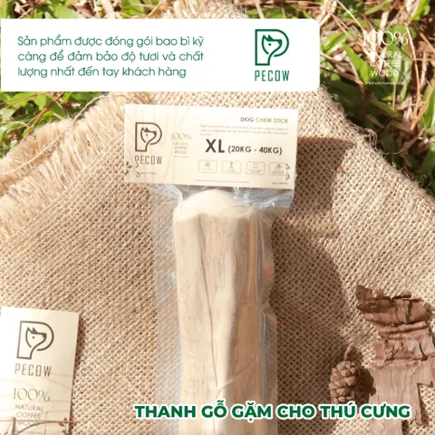 Thanh gặm cho chó bằng gỗ cà phê tự nhiên XL - Giảm căng thẳng và lo âu cat toys