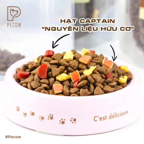 (Túi 500G) Hạt Dinh Dưỡng Cho Chó Captain Pecow - Ngon miệng – Bổ dưỡng – Dễ tiêu hóa