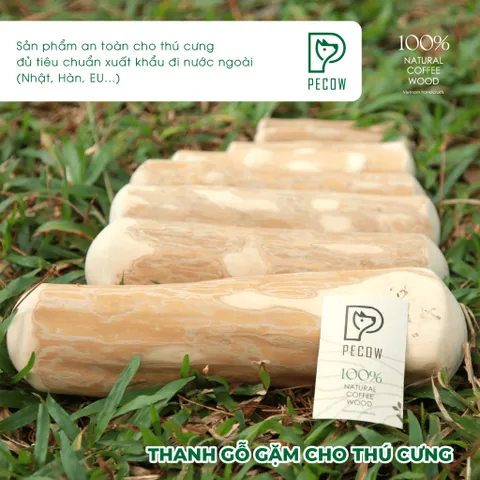 Thanh gặm cho chó bằng gỗ cà phê tự nhiên M - Giảm căng thẳng và lo âu cat toys