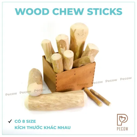 Xương gặm cho chó bằng gỗ cà phê tự nhiên / Giảm căng thẳng và lo âu đa dạng kích thước