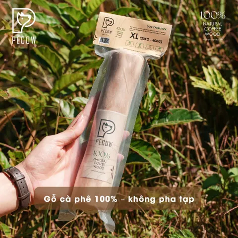 (Size XL) Thanh gỗ gặm cho thú cưng từ gỗ cà phê - Giảm căng thẳng và lo âu