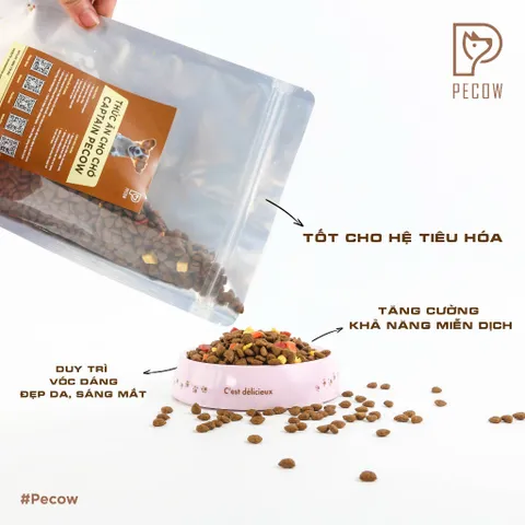 (Túi 1KG) Hạt Dinh Dưỡng Cho Chó Captain Pecow - Ngon miệng – Bổ dưỡng – Dễ tiêu hóa