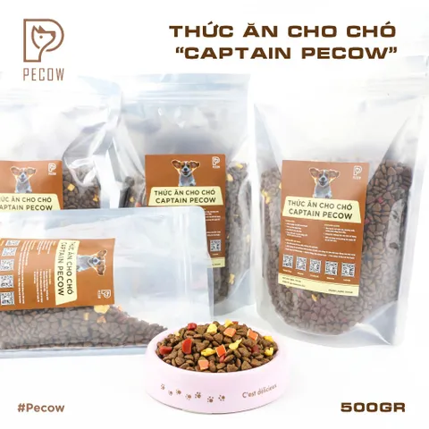 (Túi 1KG) Hạt Dinh Dưỡng Cho Chó Captain Pecow - Ngon miệng – Bổ dưỡng – Dễ tiêu hóa