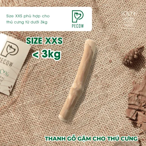 Thanh gặm cho chó bằng gỗ cà phê tự nhiên XXS - Giảm căng thẳng và lo âu poodle toy