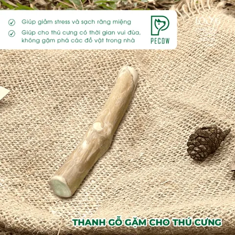 Thanh gặm cho chó bằng gỗ cà phê tự nhiên XXS - Giảm căng thẳng và lo âu poodle toy