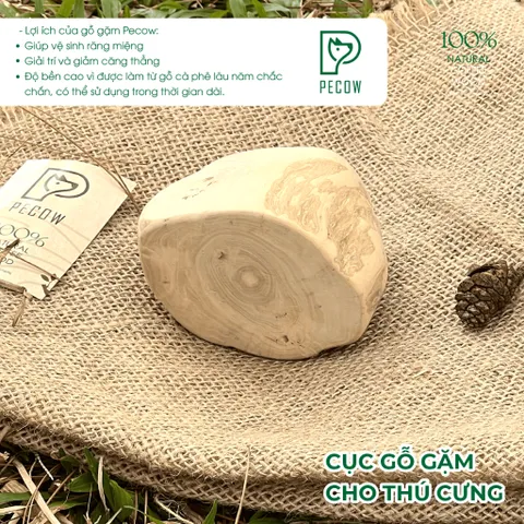 Gỗ gặm PeCow Size L - Vệ sinh răng miệng, giảm căng thẳng cho thú cưng