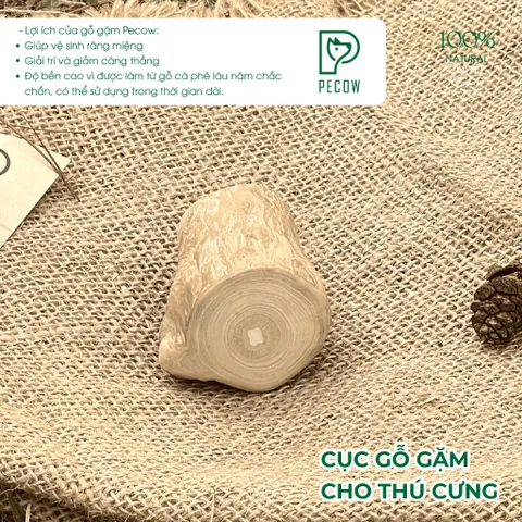 Gỗ gặm PeCow Size S - Vệ sinh răng miệng, giảm căng thẳng cho thú cưng