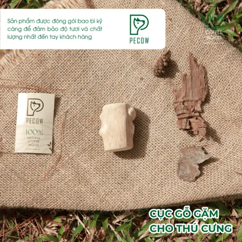 Gỗ gặm PeCow Size S - Vệ sinh răng miệng, giảm căng thẳng cho thú cưng