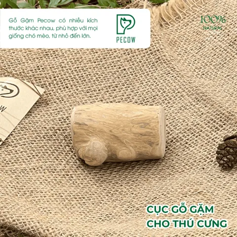 Gỗ gặm PeCow Size S - Vệ sinh răng miệng, giảm căng thẳng cho thú cưng