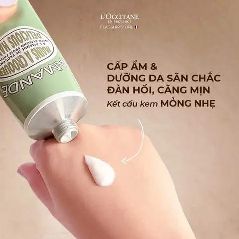Kem Dưỡng Da Tay Hương Hạnh Nhân L'Occitane En Provence Almond Cream 150ml - Kem Dưỡng Ẩm Cho Da Mềm Mại