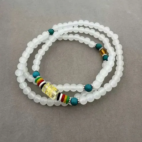 Vòng 108 hạt gỗ và đá size 6 li cao cấp nhiều mẫu