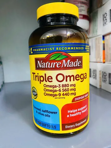 Nature Made Triple Omega 3-6-9 bổ tim mạch, sáng mắt (170 viên) - Giá tốt trên thị trường