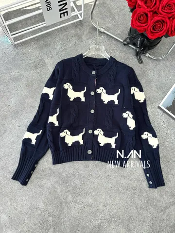 Áo khoác len cardigan nữ hình cún hàng chuẩn đẹp