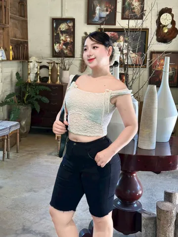 [Bigsize] Quần Jean Lửng Gối Nữ Hàng Co Giãn Mạnh Mẫu Cào Rách Nhẹ Màu Xám Mã 0059