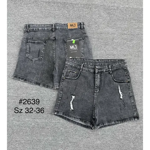 [Bigsize] Quần Sọt Jean Nữ Hàng Co Giãn Mạnh Mẫu Rách Màu Xám 2639