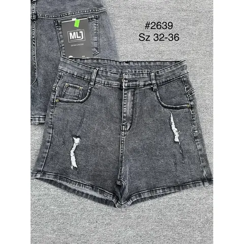 [Bigsize] Quần Sọt Jean Nữ Hàng Co Giãn Mạnh Mẫu Rách Màu Xám 2639