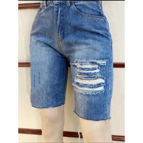 [Bigsize] Quần Jean Lửng Gối Nữ Hàng Co Giãn Mạnh Ảnh Chụp Thật Từ 60-85kg Mã 3311