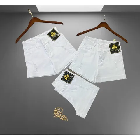 [Size 31-35] Quần Sọt Jean Nữ Màu Trắng Mẫu Rách Co Giãn Mạnh Size Đại