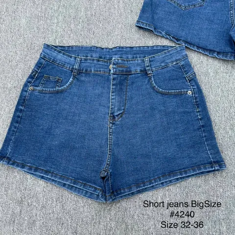 [Bigsize] Quần Sọt Jean Nữ Mẫu Trơn Hàng Co Giãn Mạnh M4240