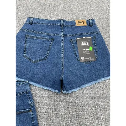 [Bigsize] Quần Sọt Jean Nữ Mẫu Trơn Tua Lai Hàng Co Giãn 4277