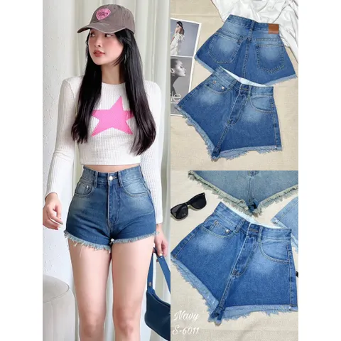 [Bigsize] Quần sọt jean nữ mẫu trơn hàng jean cotton