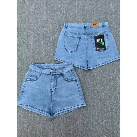 [Bigsize] Quần Sọt Jean Nữ Mẫu Trơn Hàng Co Giãn Mạnh Màu Xanh Nhạt